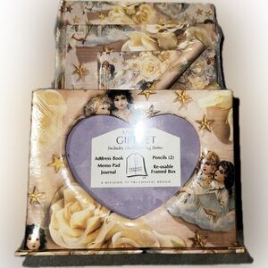 💥New Tri Coastal Design Desk Gift Set  Journal Address book Memo 2 pencils